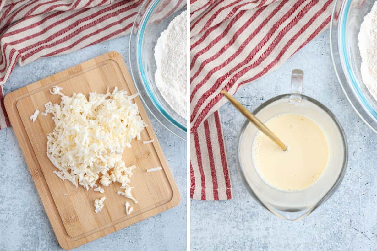 steps for making dairy-free biscuits.