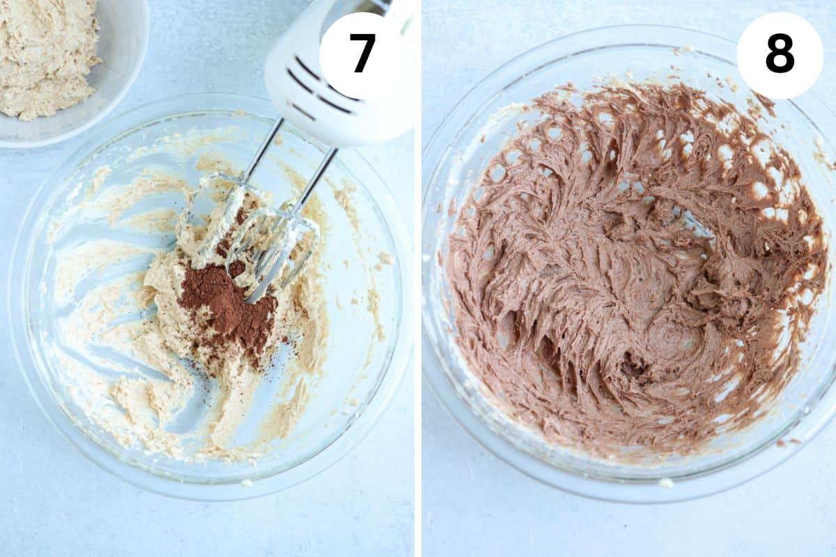 steps for making cheesecake balls.