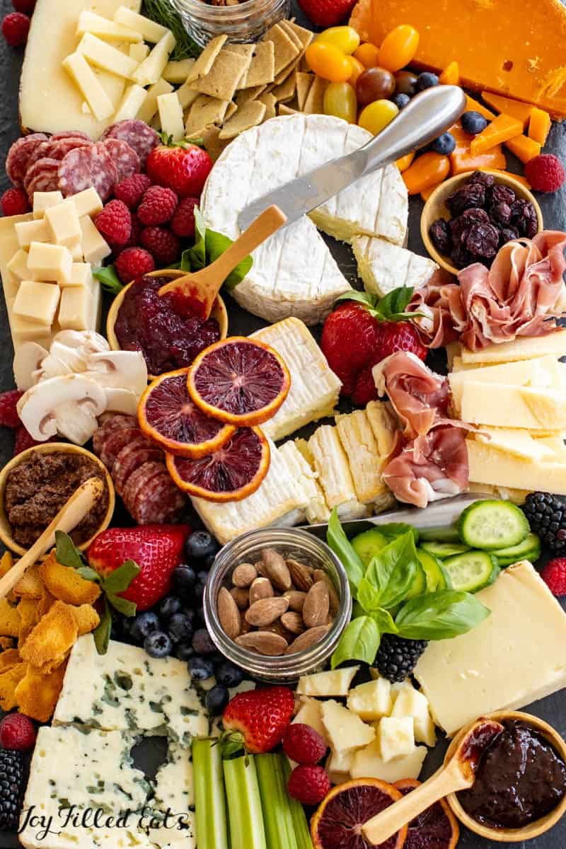 keto meat and cheese board.
