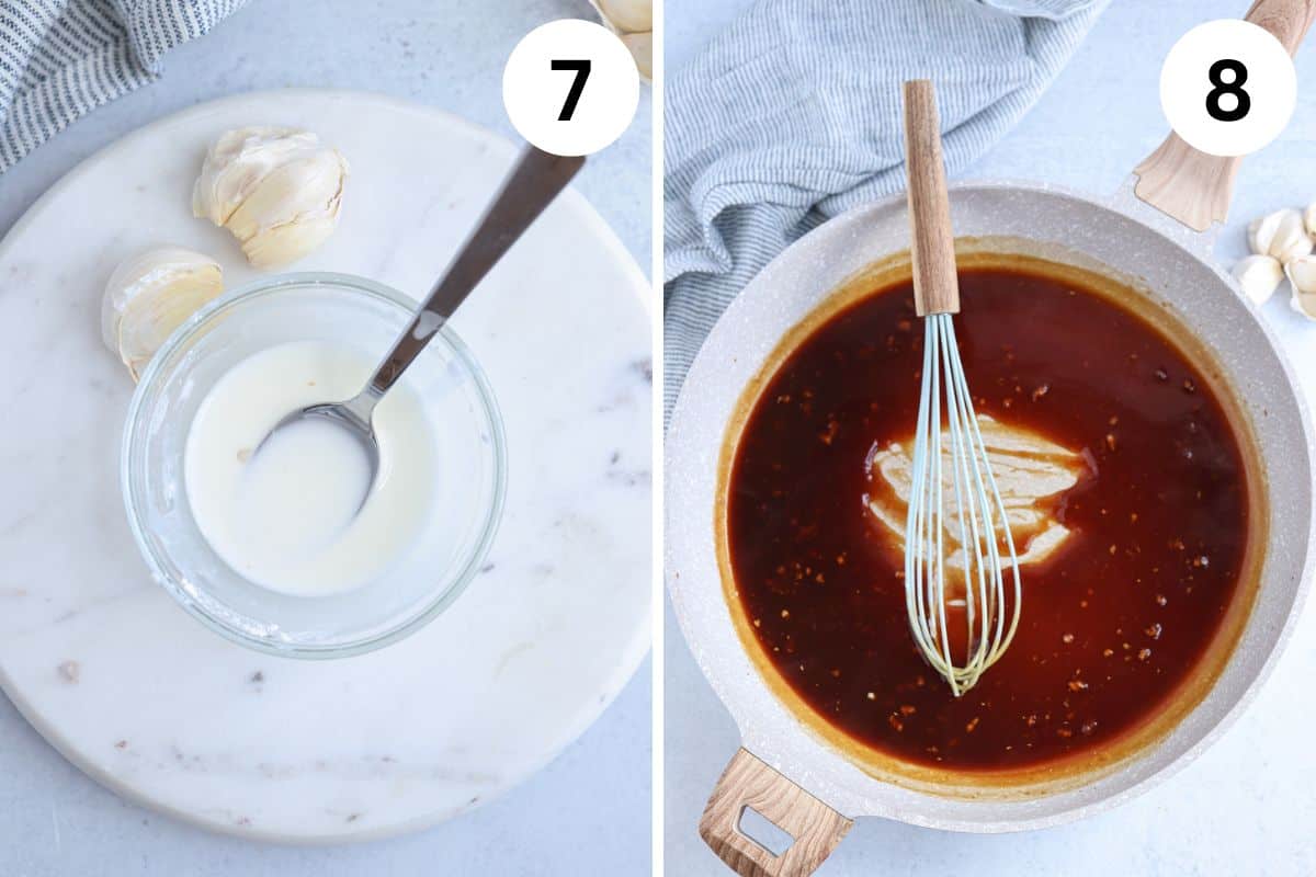 steps for making chicken pineapple meatballs in teriyaki sauce. 