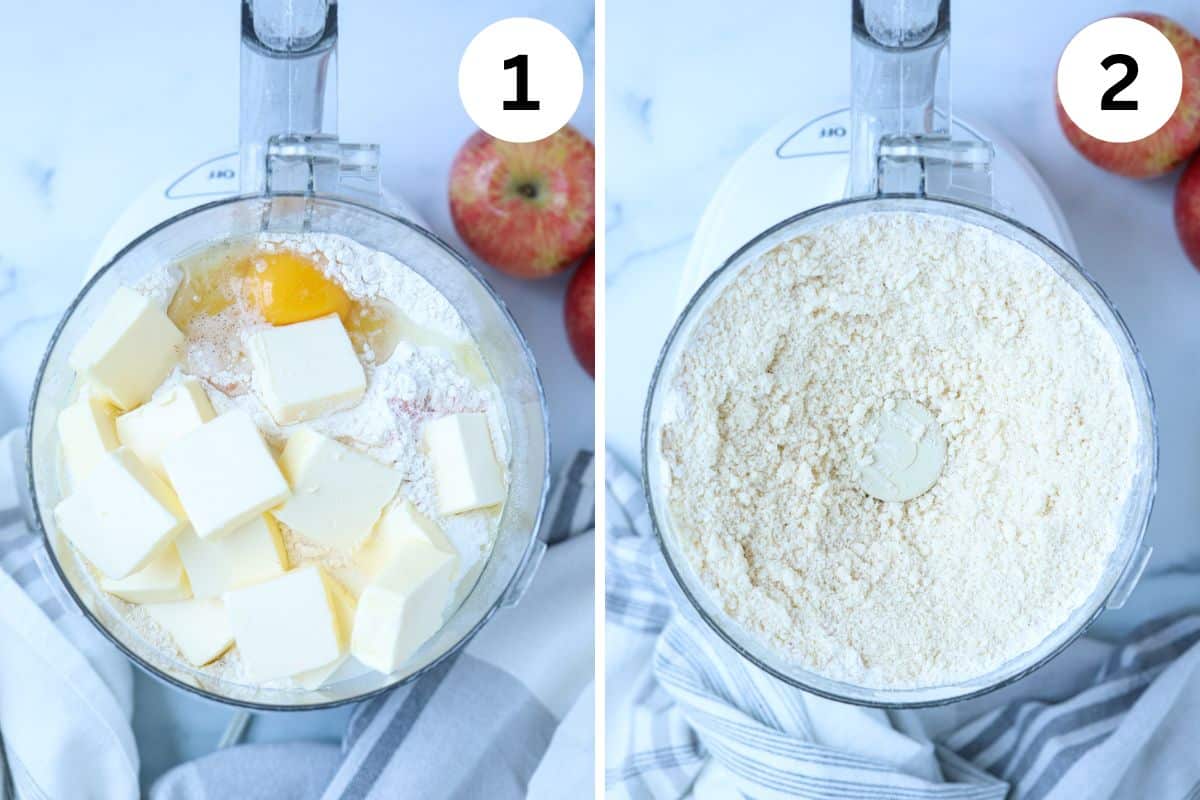 steps for making Polish apple cake.