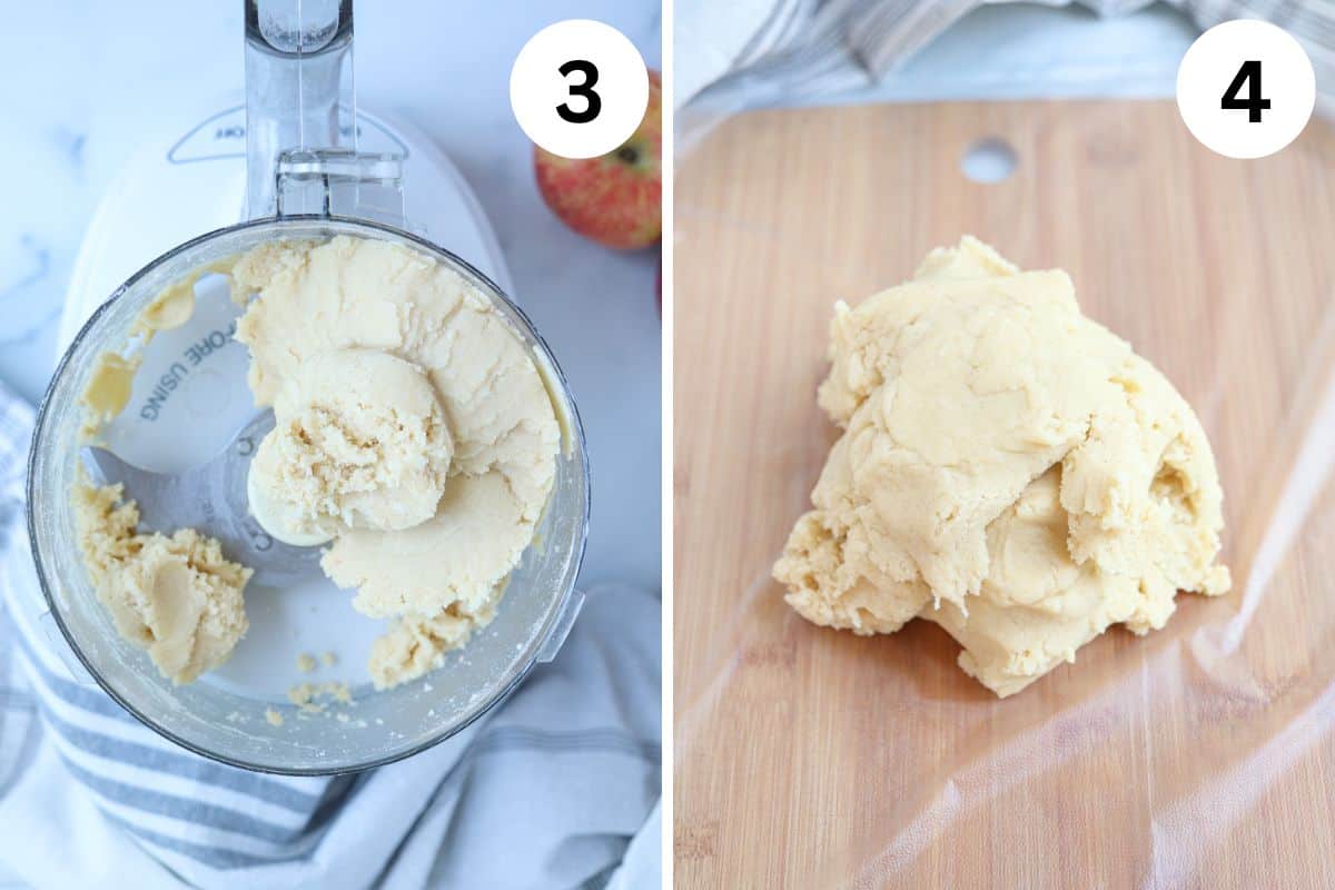 steps for making Polish apple cake.